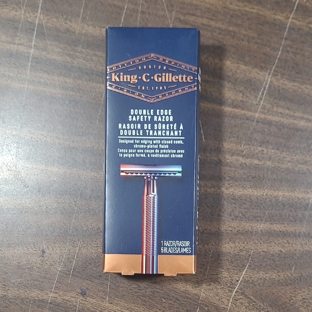Double Edge Safety Razor - Black and Copper